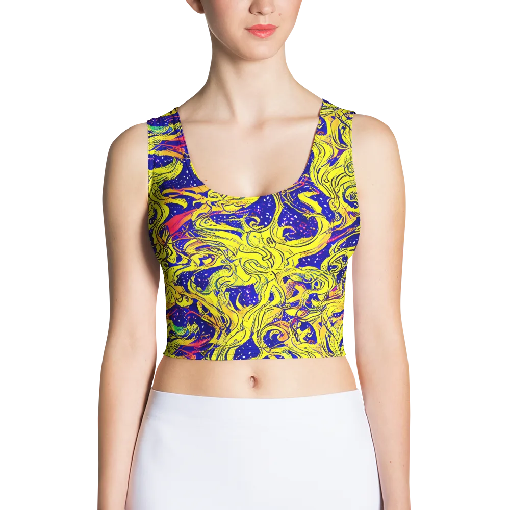 Skeletal Voltage on Crop Top — Front