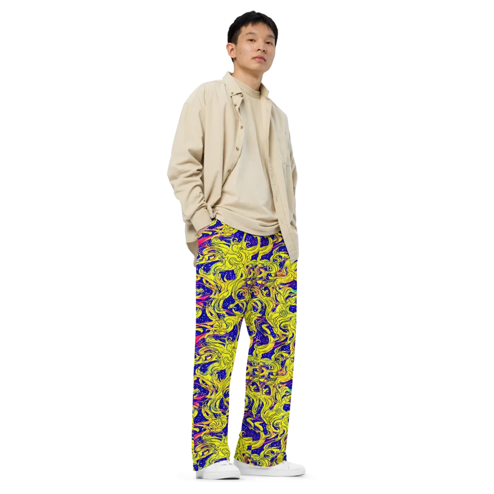 Skeletal Voltage on Wide-Leg Pants — Right Front