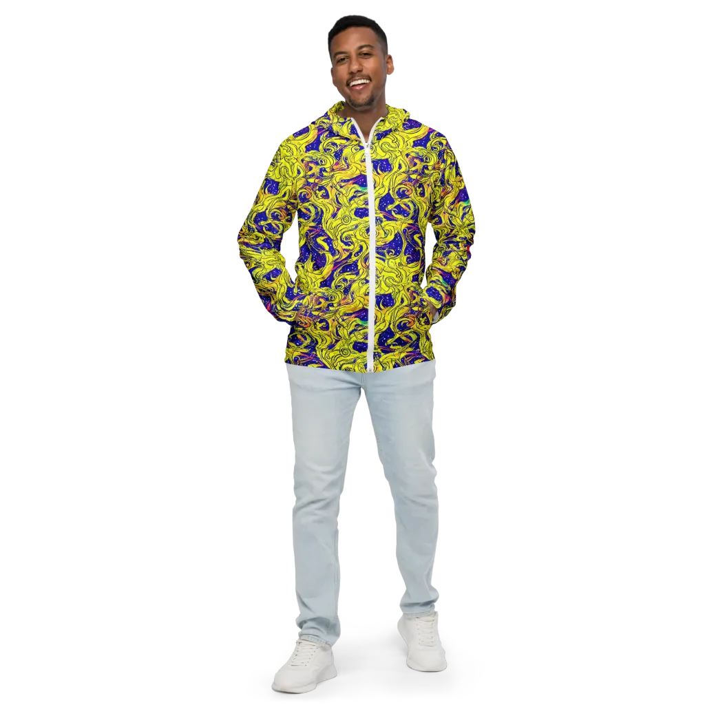 Skeletal Voltage on Men's Windbreaker — Front