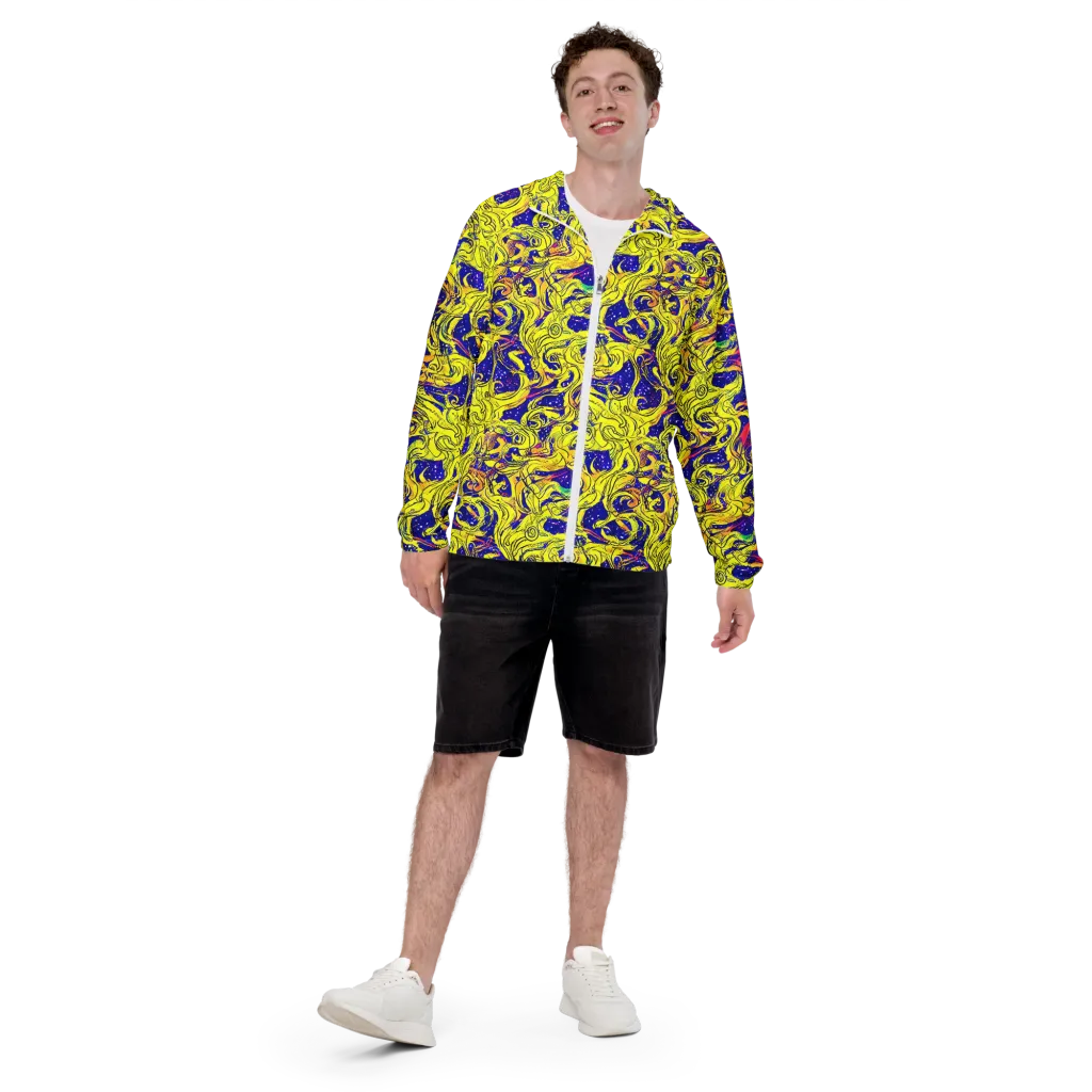 Skeletal Voltage on Men's Windbreaker — Front