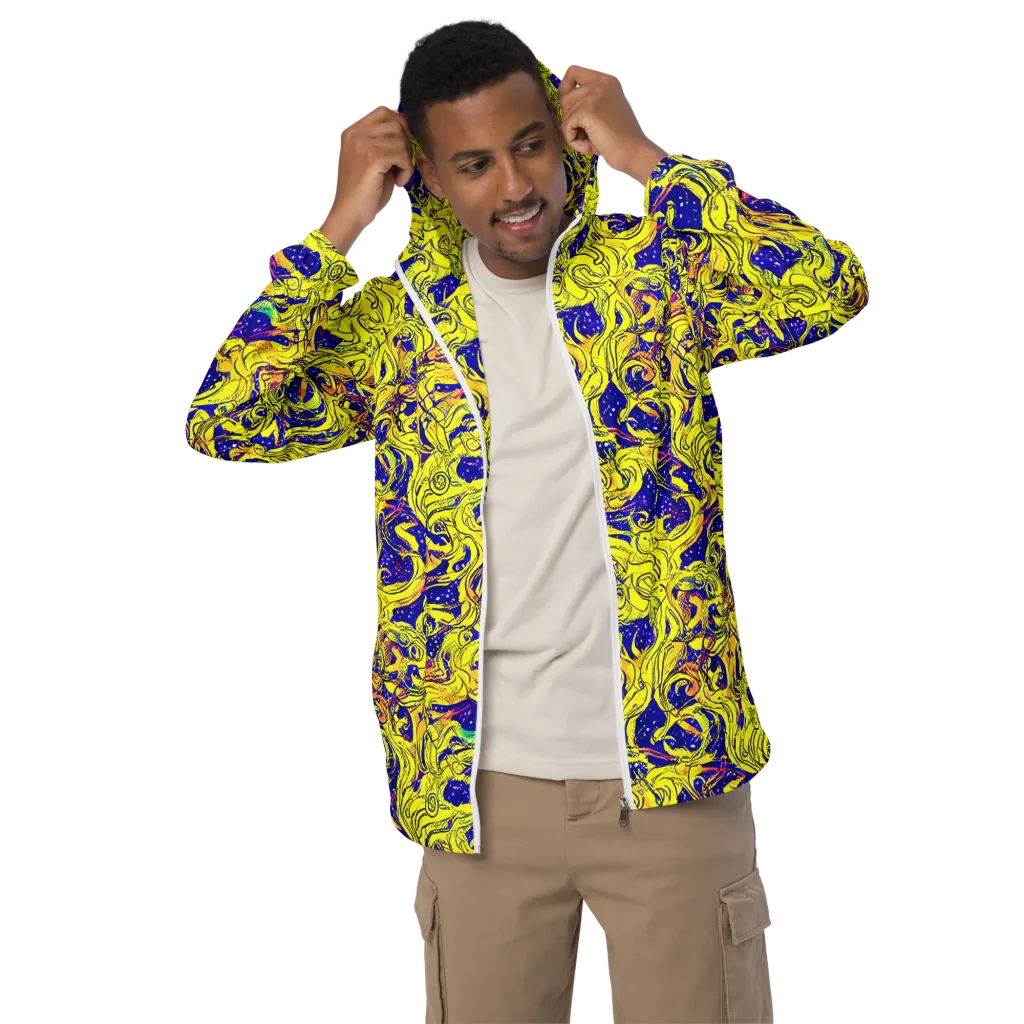 Skeletal Voltage on Men's Windbreaker — Front