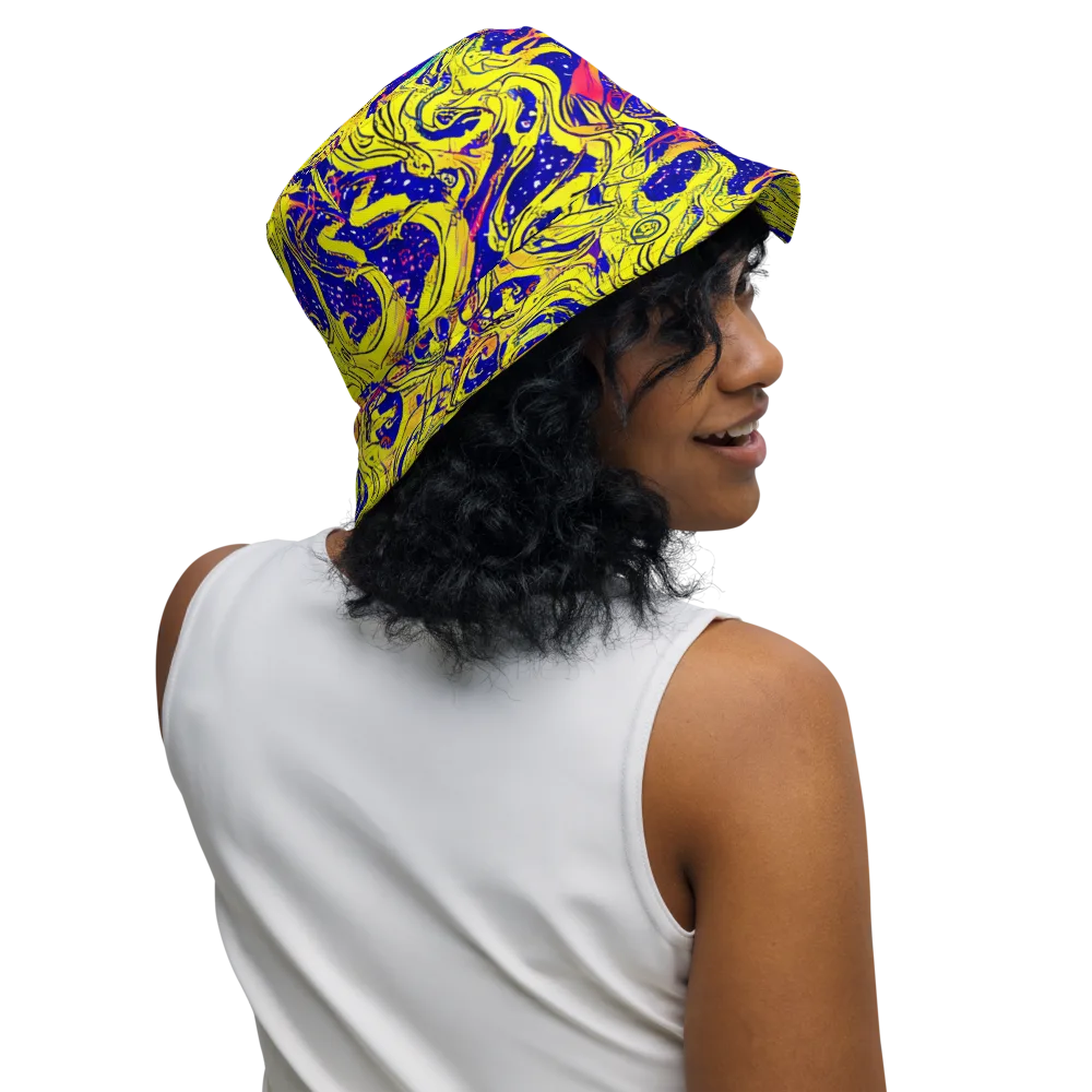 Skeletal Voltage on Reversible Bucket Hat — Right Outside