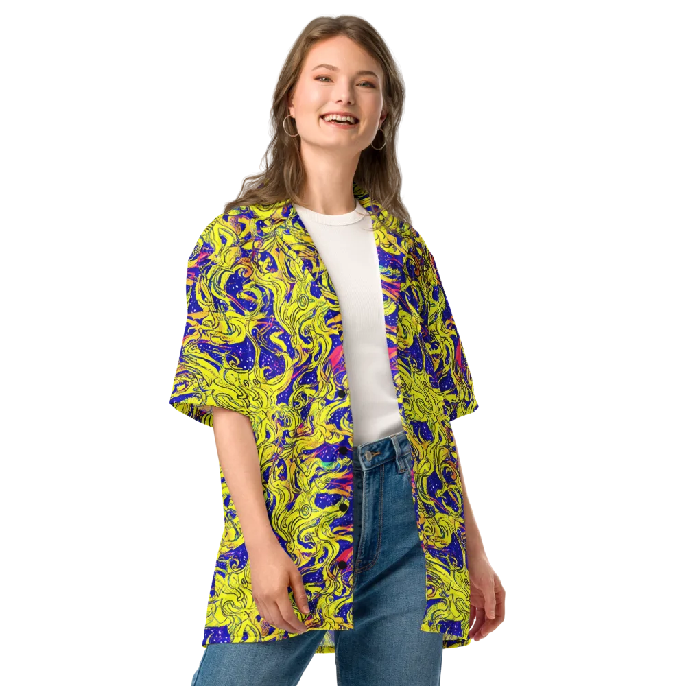 Skeletal Voltage on Button Shirt — Front