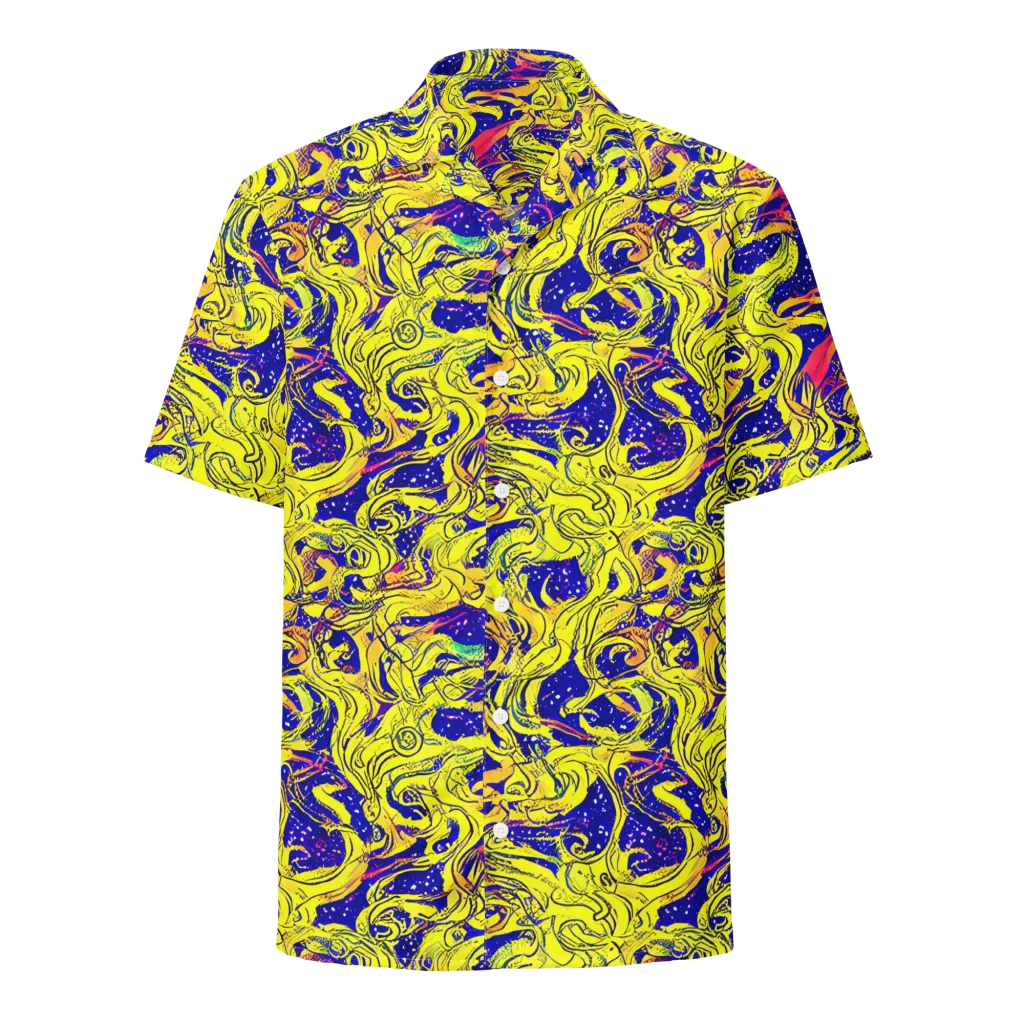 Skeletal Voltage on Button Shirt — Front