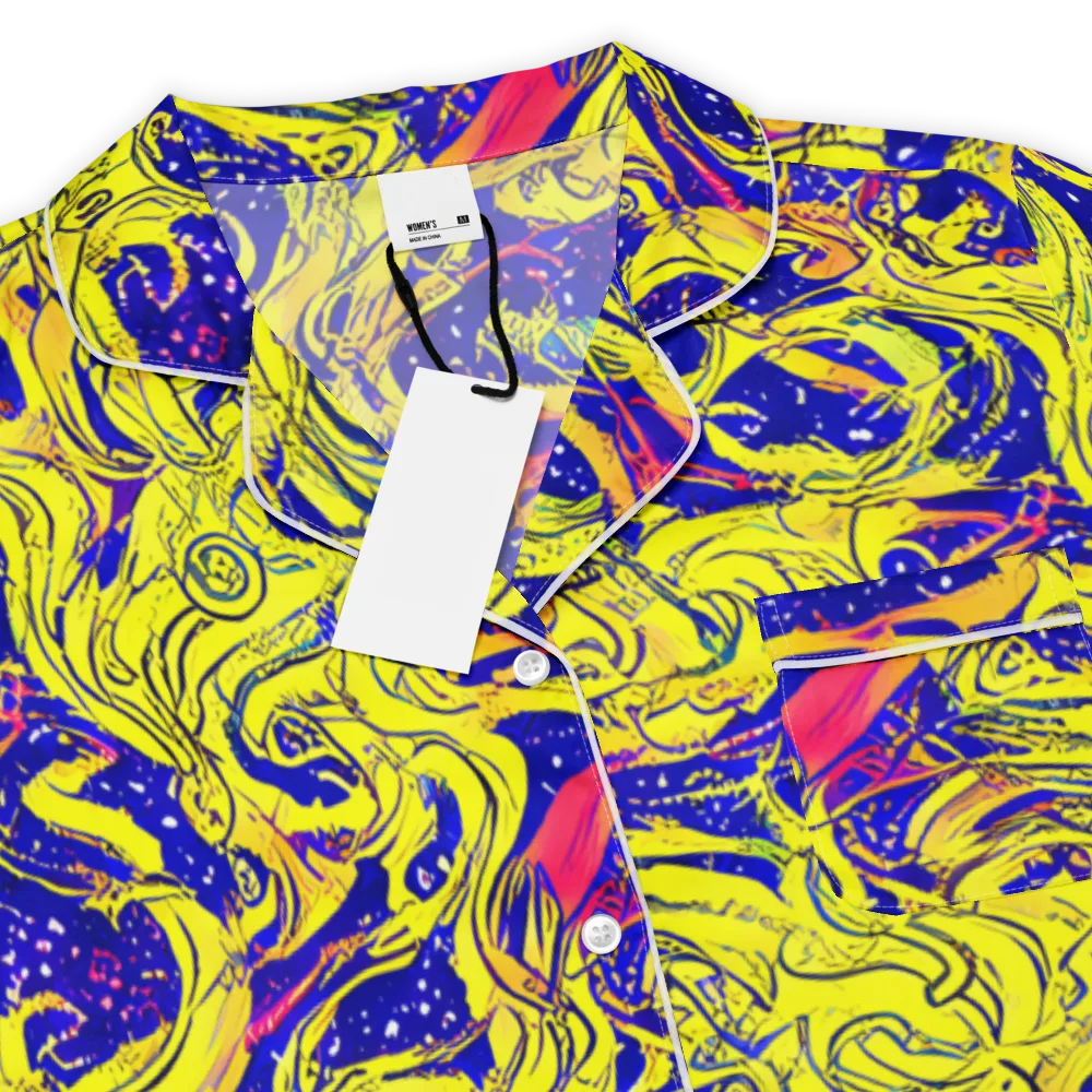 Skeletal Voltage on Women's Short Sleeve Pajama Top — Product details