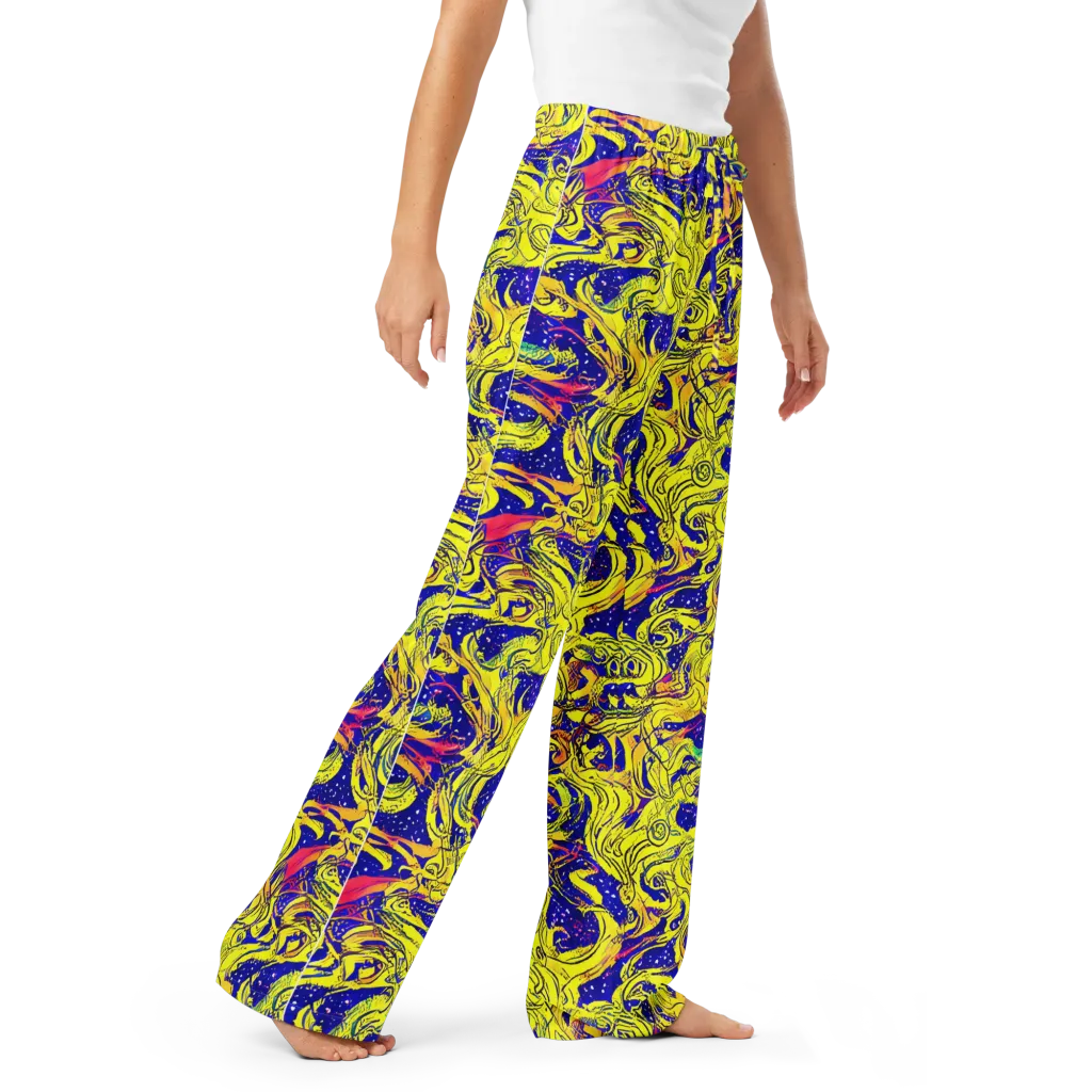 Skeletal Voltage on Women's Pajama Pants — Right Front