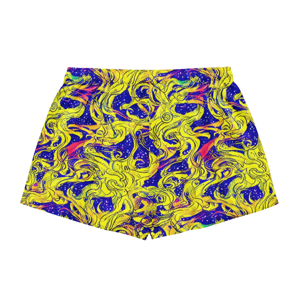 Skeletal Voltage on Women's Pajama Shorts — Back