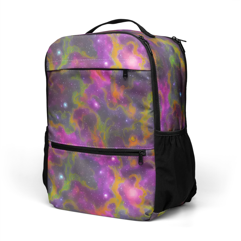 Orchid Cosmos on Utility Backpack — Left Front