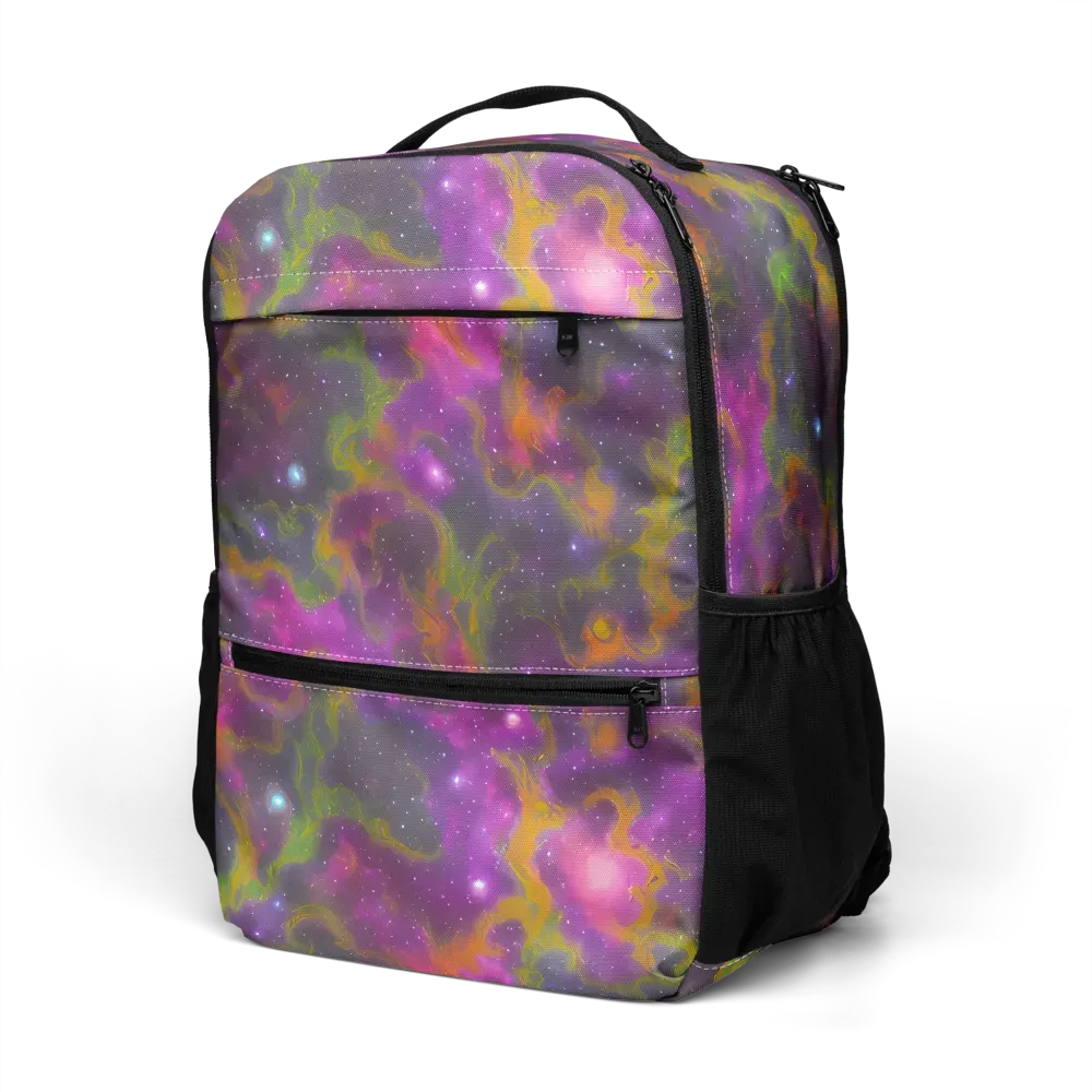 Orchid Cosmos on Utility Backpack — Left Front