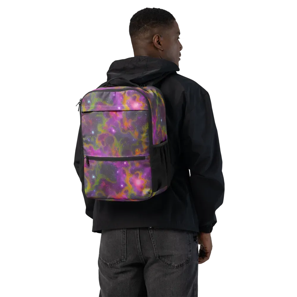 Orchid Cosmos on Utility Backpack — Back