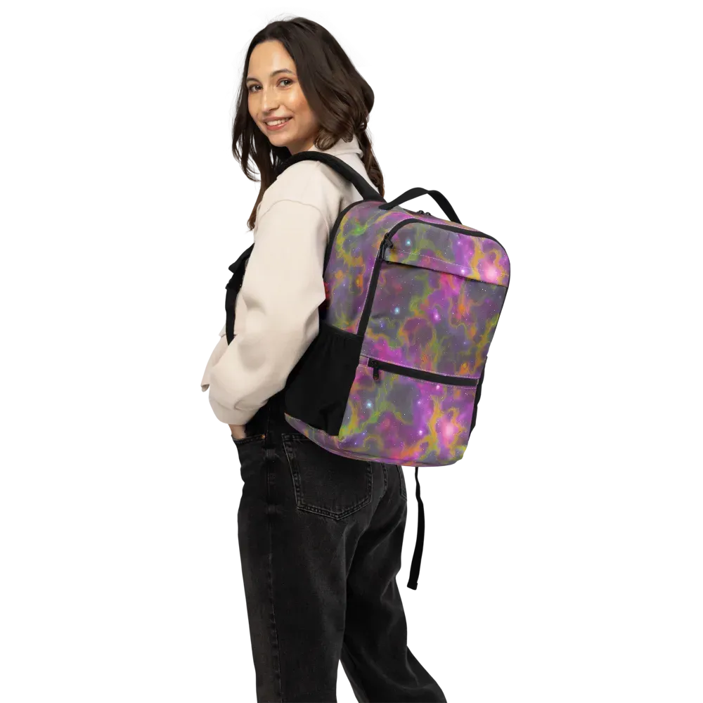 Orchid Cosmos on Utility Backpack — Back