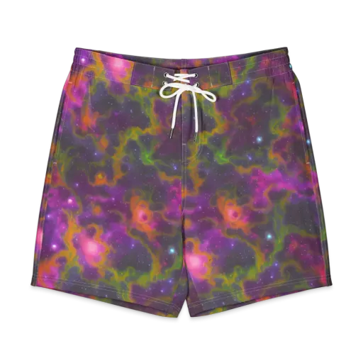 Orchid Cosmos on a Men's Board Shorts