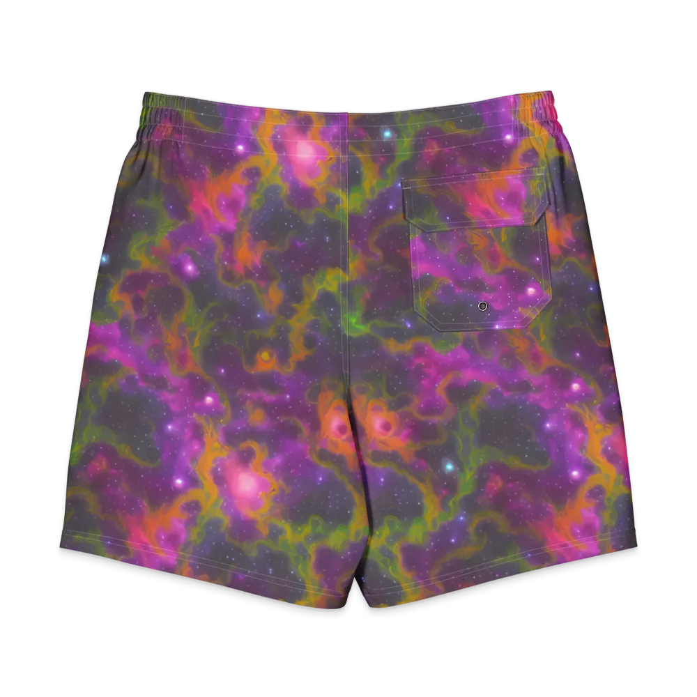Orchid Cosmos on Men's Board Shorts — Back