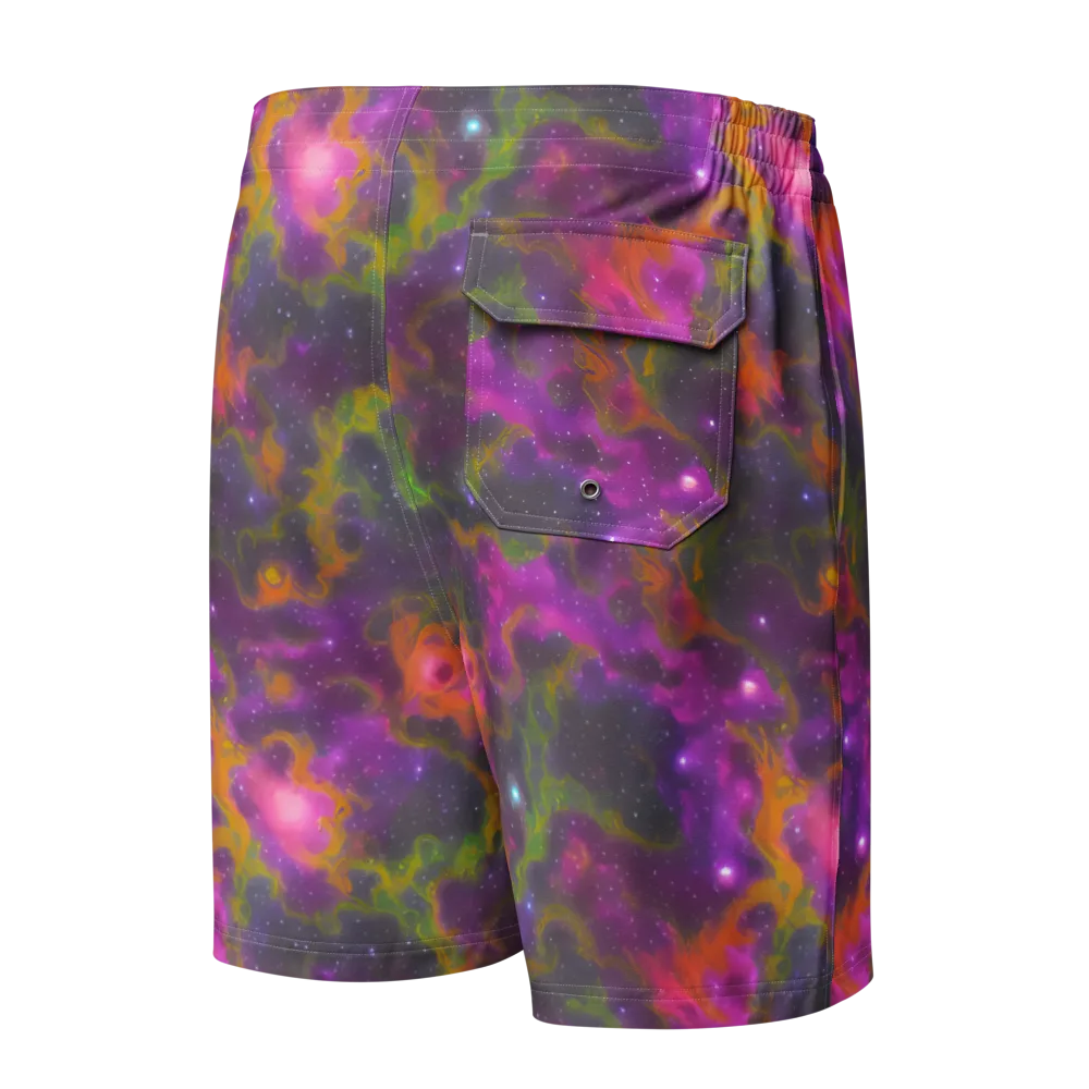 Orchid Cosmos on Men's Board Shorts — Back