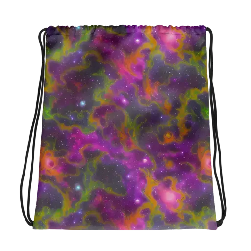 Orchid Cosmos on a Drawstring Bag