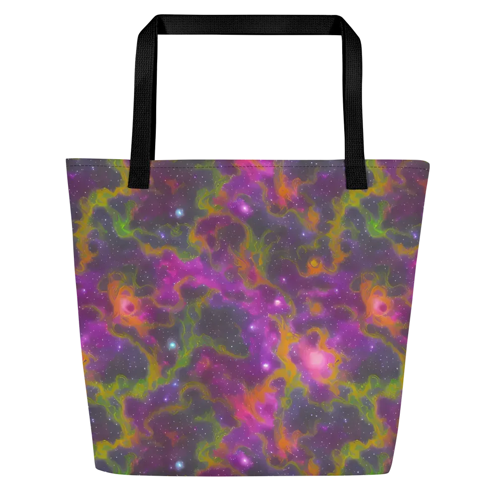 Orchid Cosmos on Large Tote Bag W/ Pocket — Front