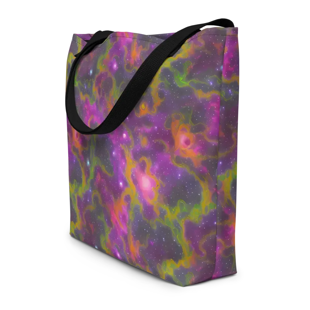 Orchid Cosmos on Large Tote Bag W/ Pocket — Front