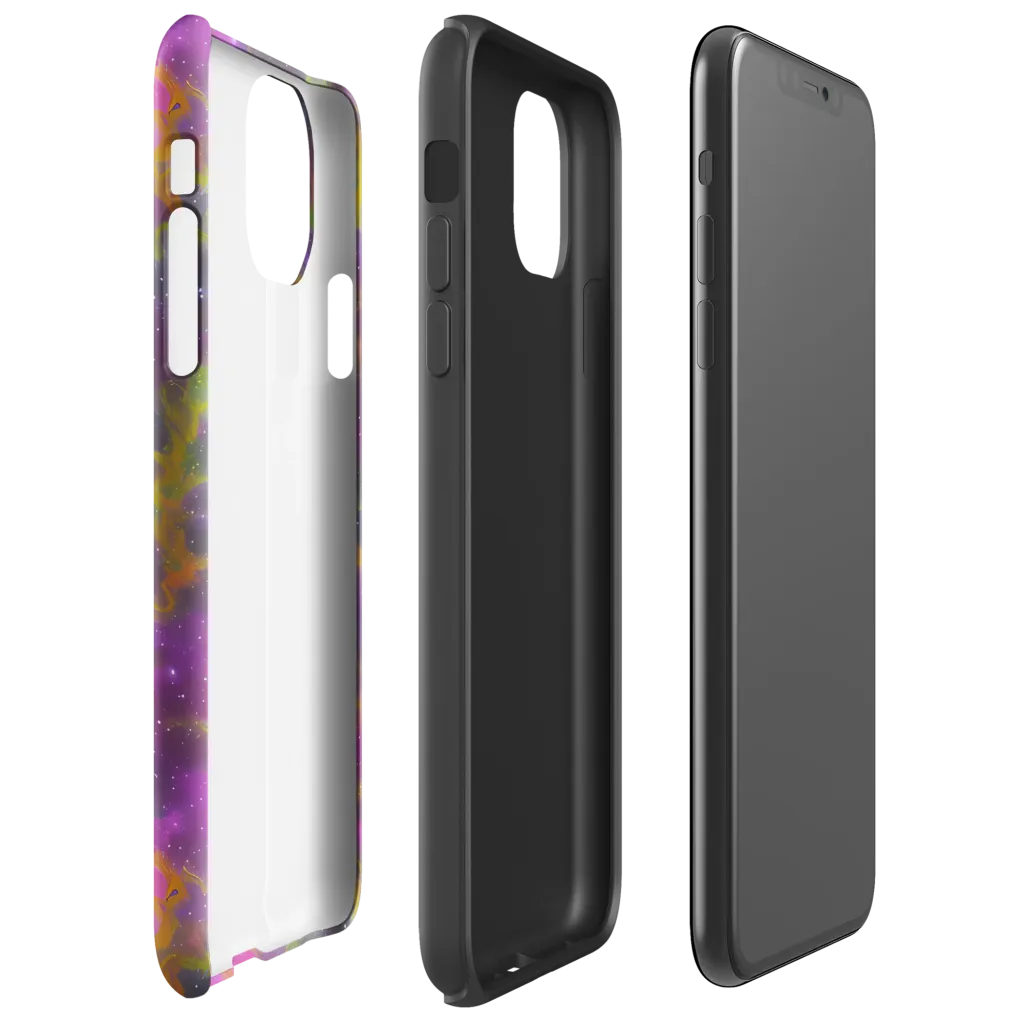 Orchid Cosmos on Tough Case for iPhone® — Right