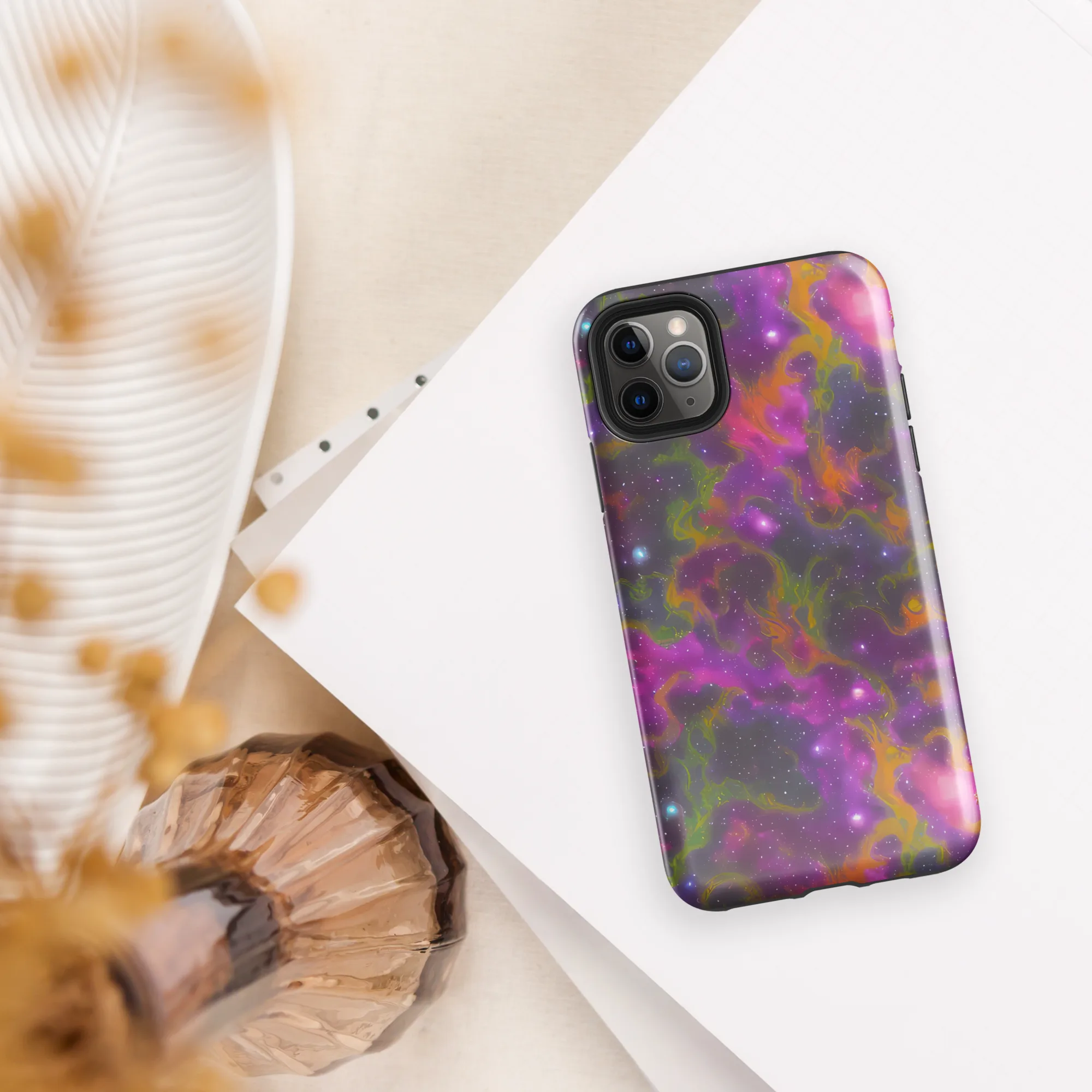 Orchid Cosmos on Tough Case for iPhone® — Front