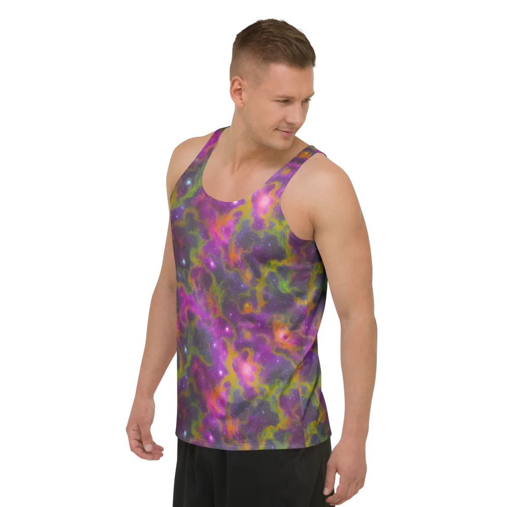 Orchid Cosmos on Men's Tank Top — Left Front