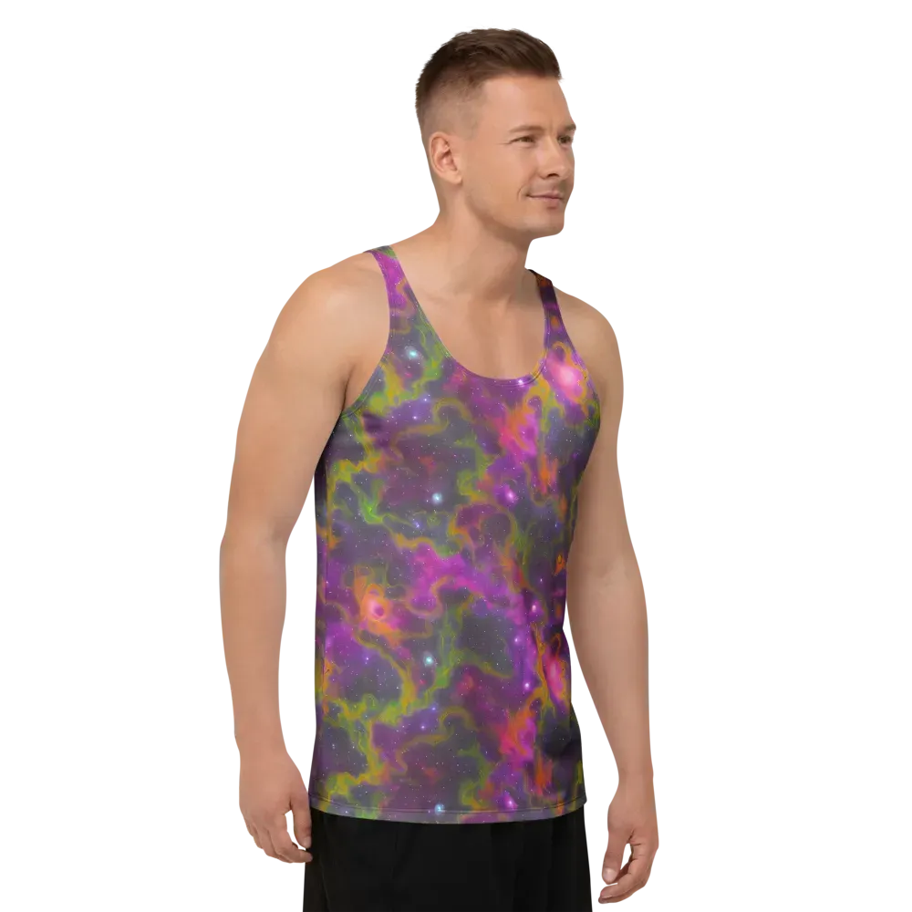 Orchid Cosmos on Men's Tank Top — Right Front