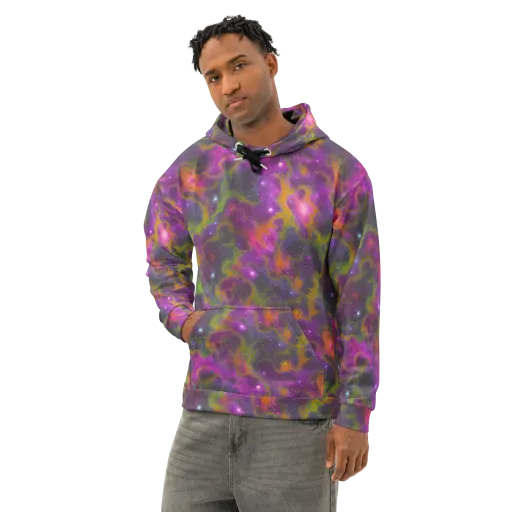 Orchid Cosmos on a Cotton Hoodie