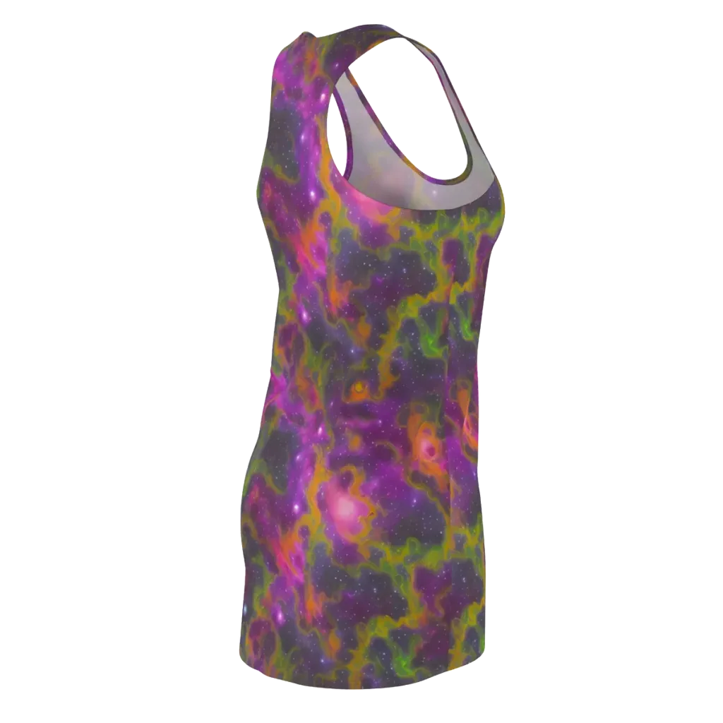 Orchid Cosmos on Racerback Dress — Back Side