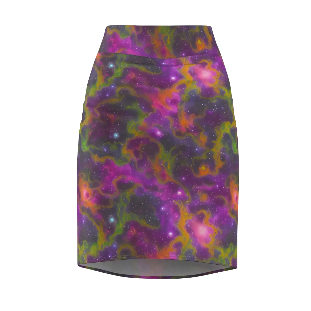 Orchid Cosmos on Pencil Skirt — Front