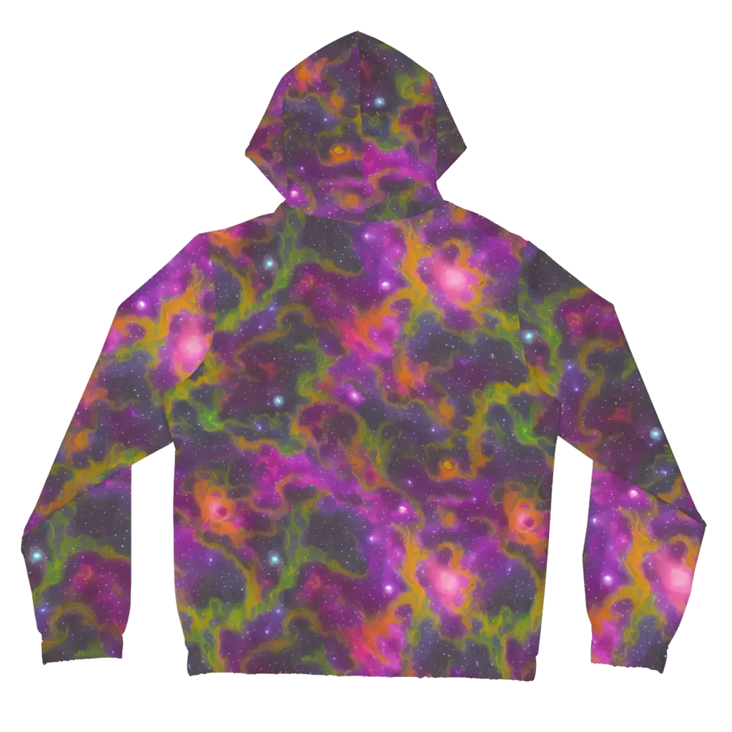 Orchid Cosmos on Women's Full-Zip Hoodie — Back