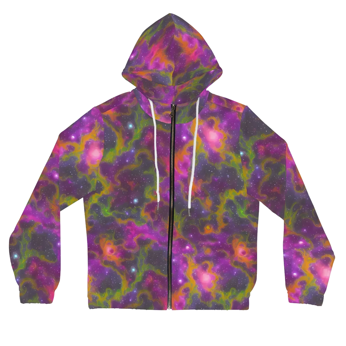 Orchid Cosmos on Women's Full-Zip Hoodie — Front