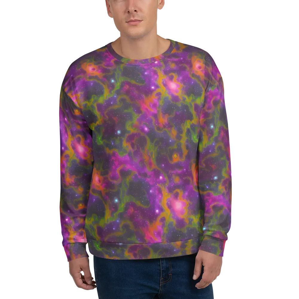 Orchid Cosmos on Sweatshirt — Front