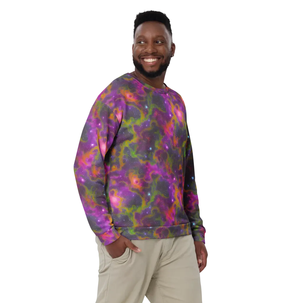 Orchid Cosmos on Sweatshirt — Front