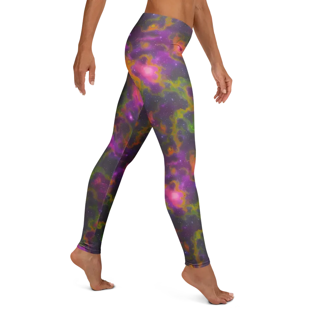Orchid Cosmos on Leggings — Right