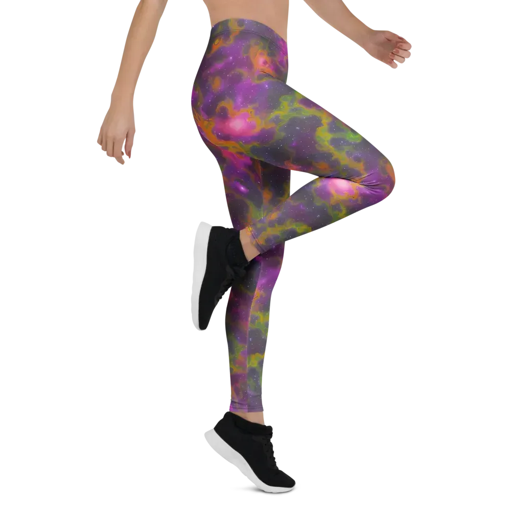 Orchid Cosmos on Leggings — Right