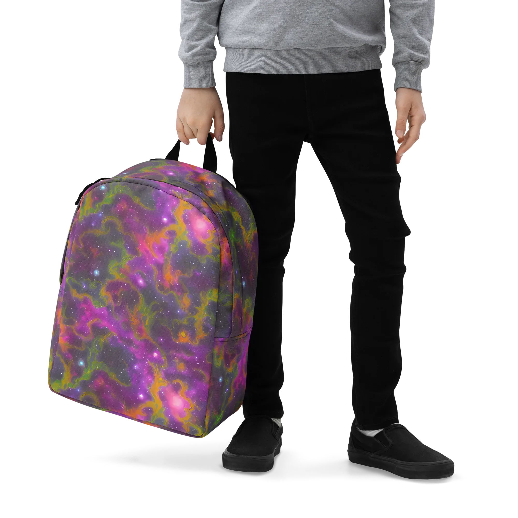 Orchid Cosmos on Minimalist Backpack — Zoomed-in