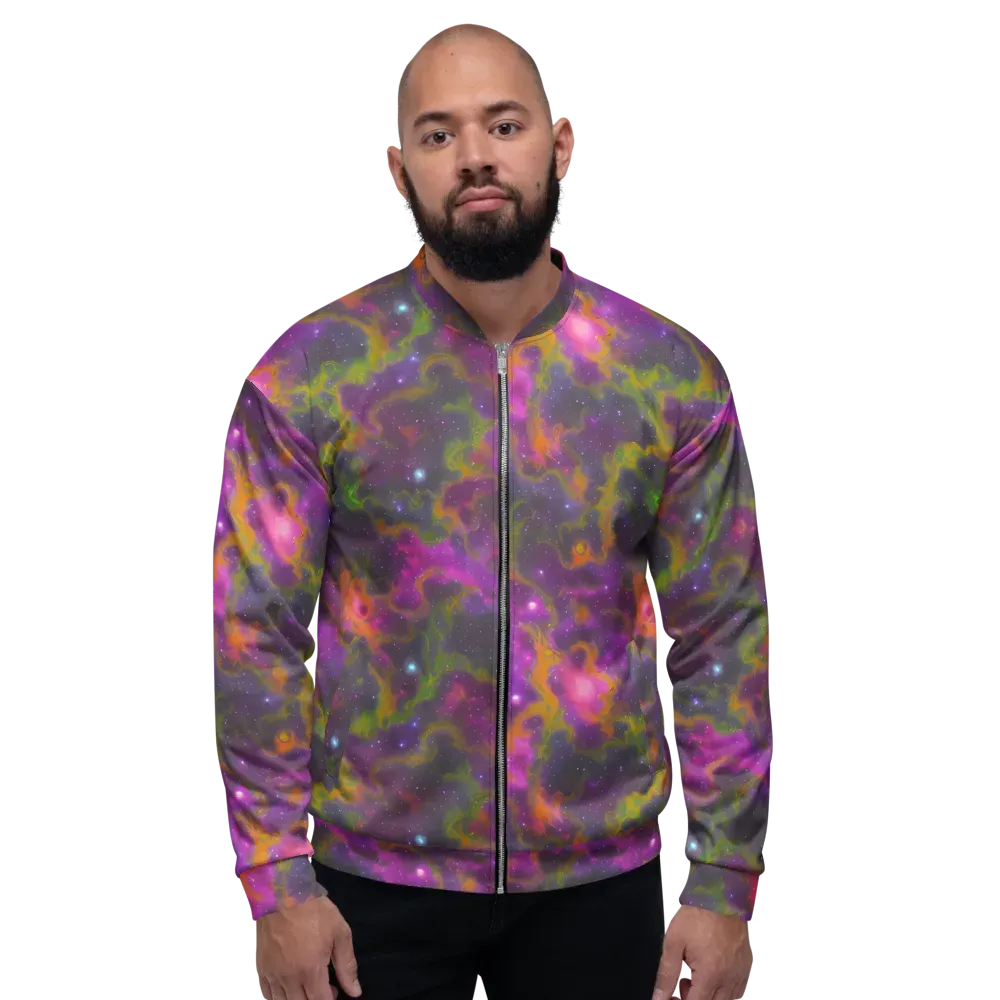 Orchid Cosmos on Bomber Jacket — Front