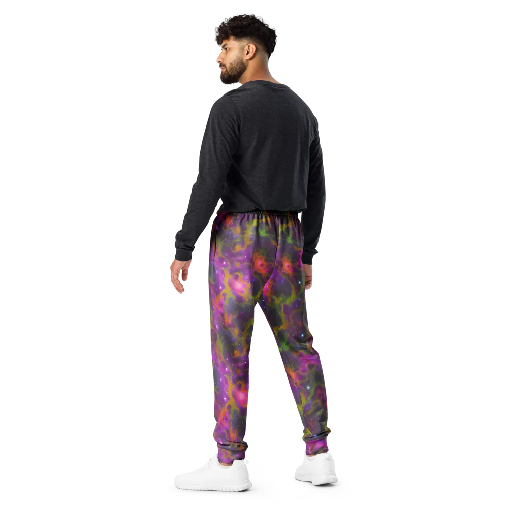 Orchid Cosmos on Men's Joggers — Back