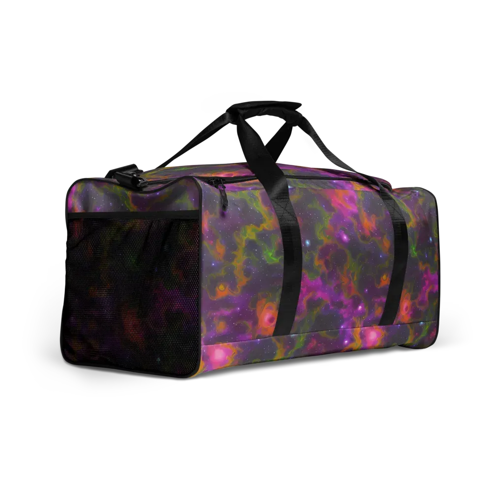 Orchid Cosmos on Duffle Bag — Right Front