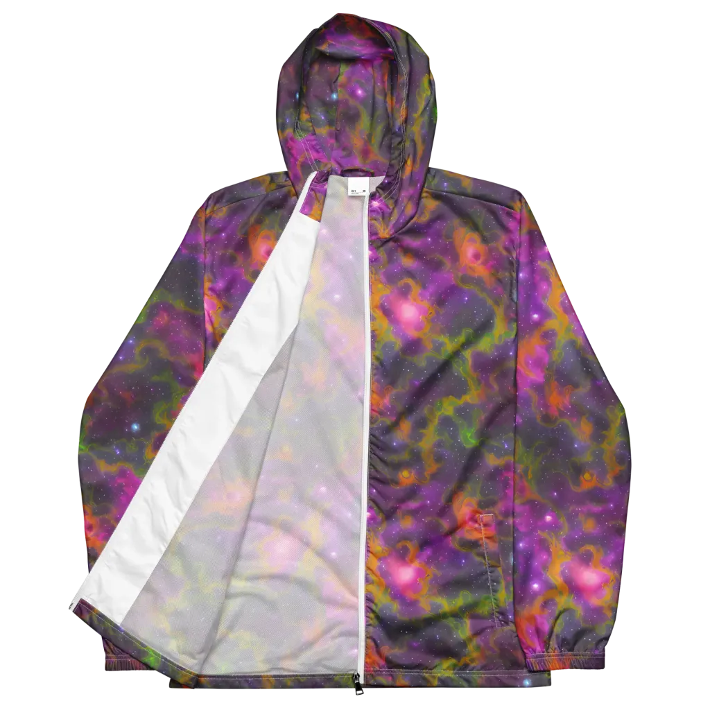 Orchid Cosmos on Men's Windbreaker — Front