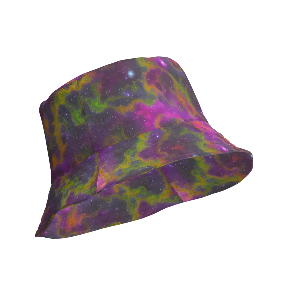 Orchid Cosmos on Reversible Bucket Hat — Product details Outside