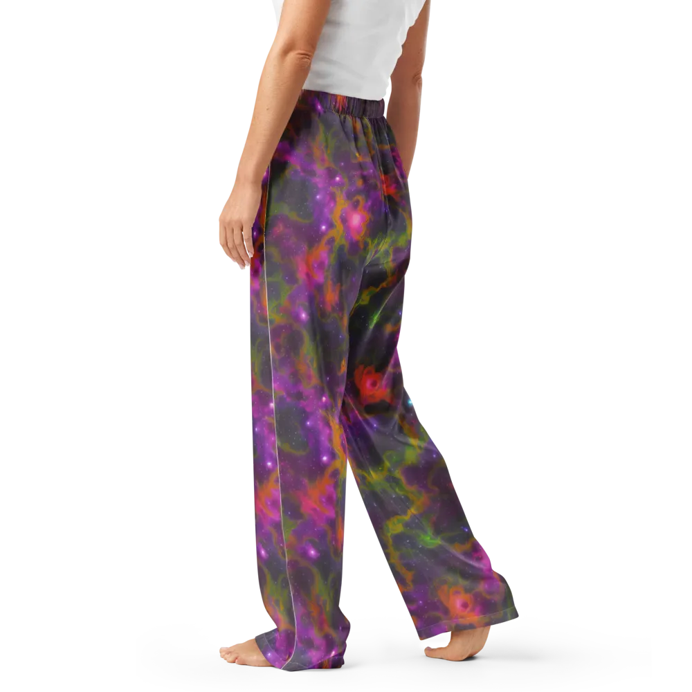 Orchid Cosmos on Women's Pajama Pants — Left
