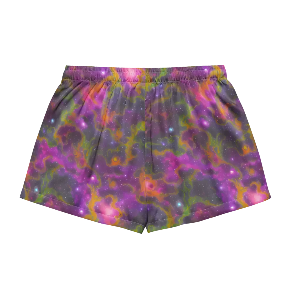 Orchid Cosmos on Women's Pajama Shorts — Back
