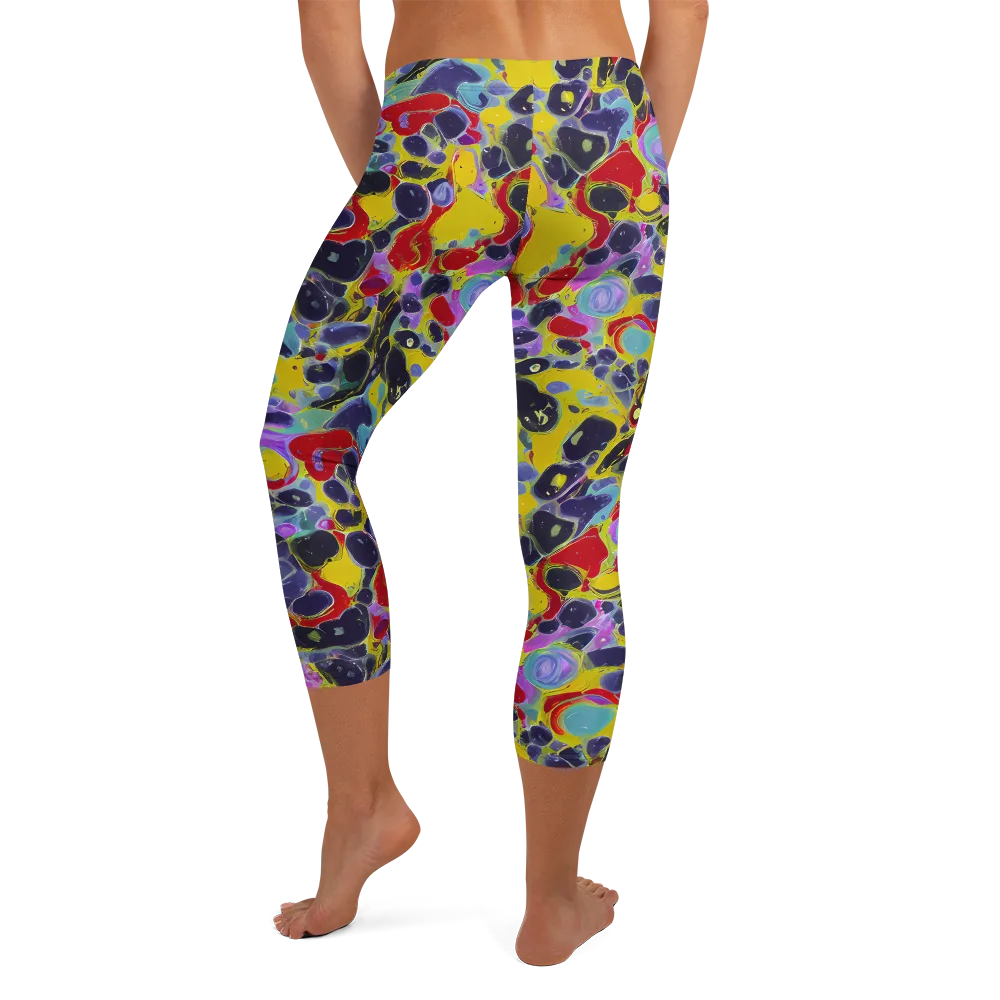 Acid Jewelbox on Capri Leggings — Back