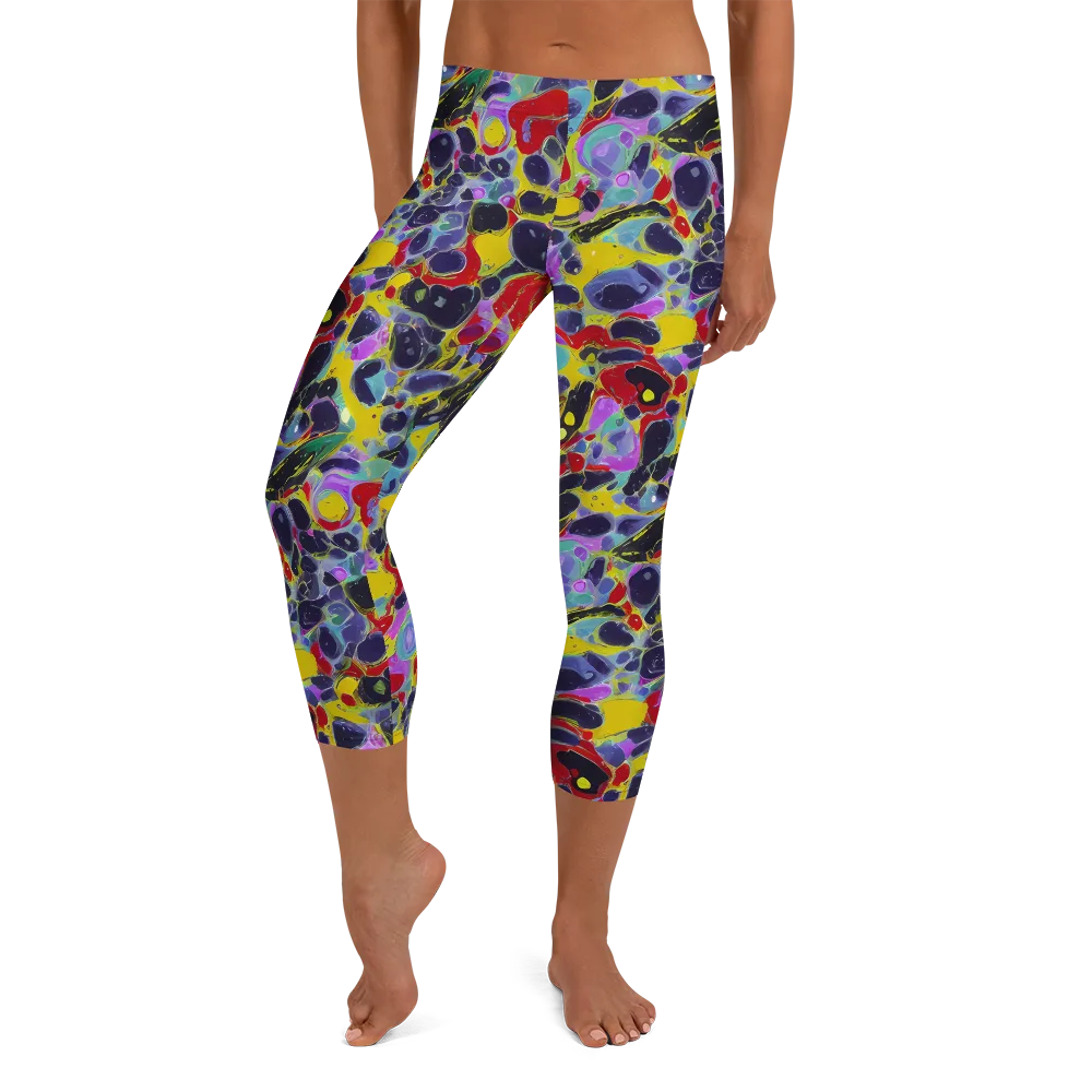 Acid Jewelbox on Capri Leggings — Front