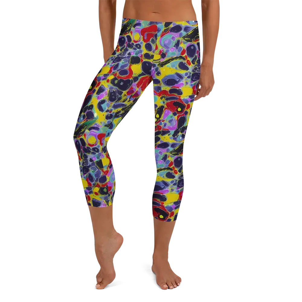 Acid Jewelbox on Capri Leggings — Front