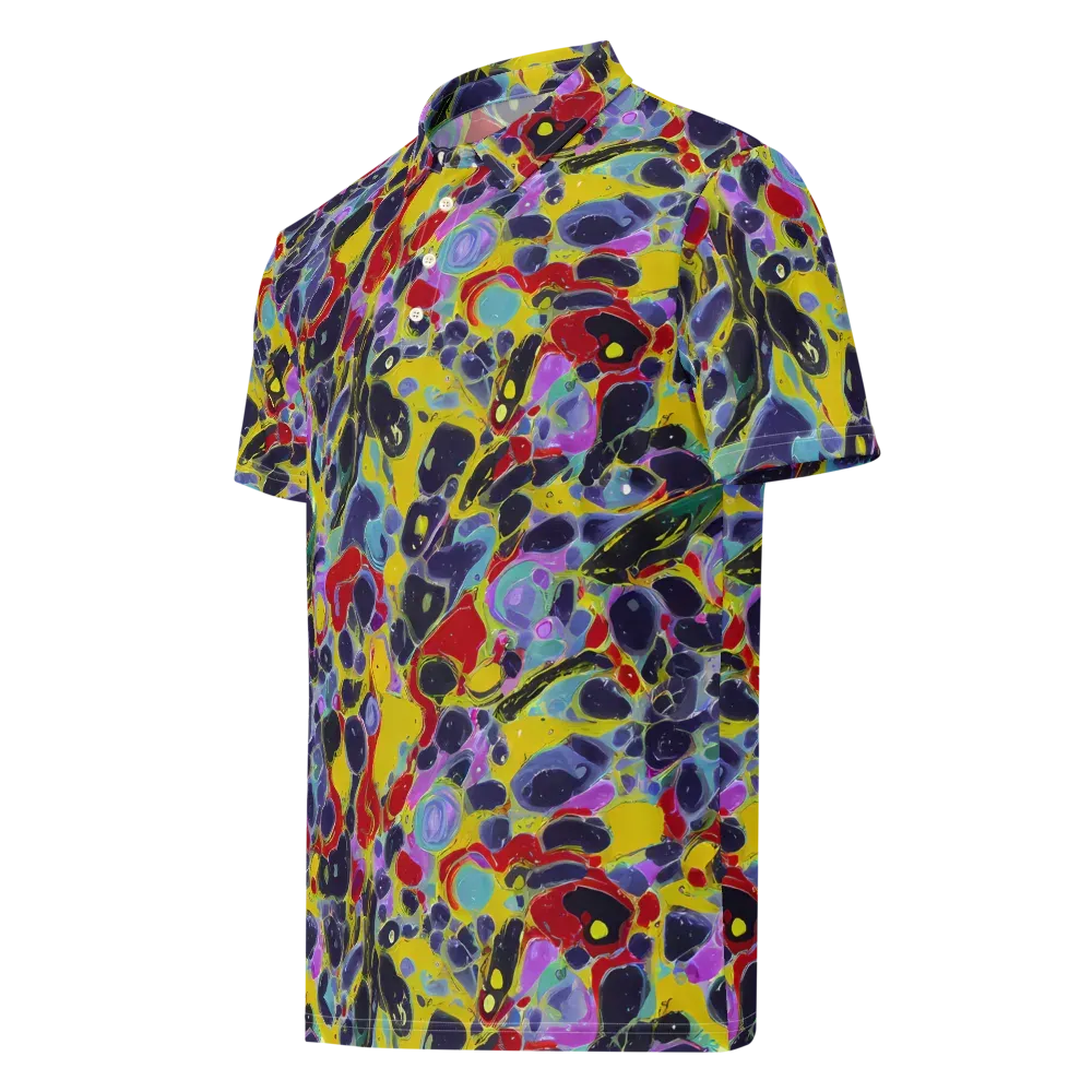 Acid Jewelbox on Men's Slim Fit Polo Shirt — Left Front