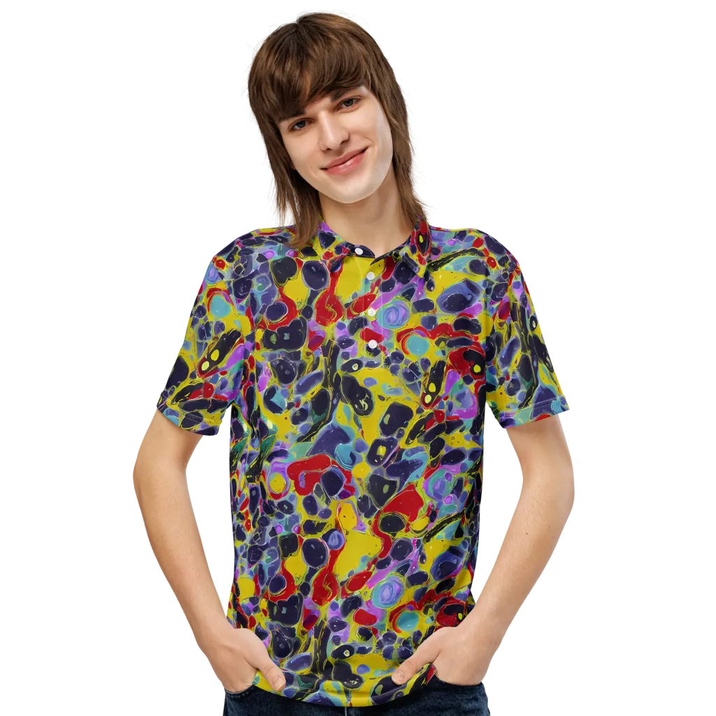 Acid Jewelbox on Men's Slim Fit Polo Shirt — Front