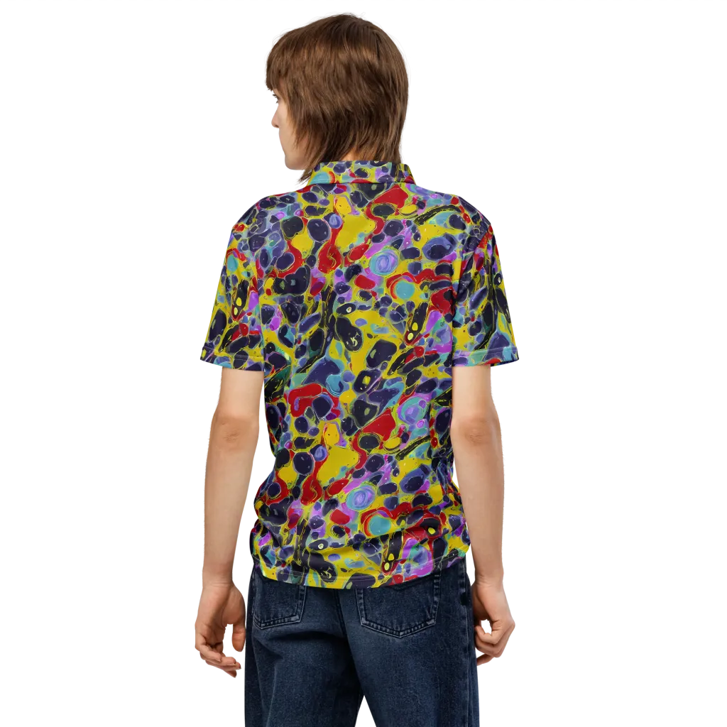 Acid Jewelbox on Men's Slim Fit Polo Shirt — Back