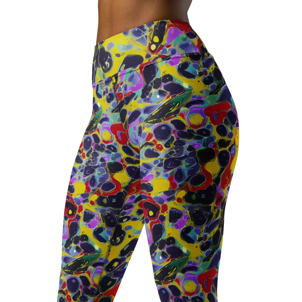 Acid Jewelbox on Yoga Leggings — Left Front