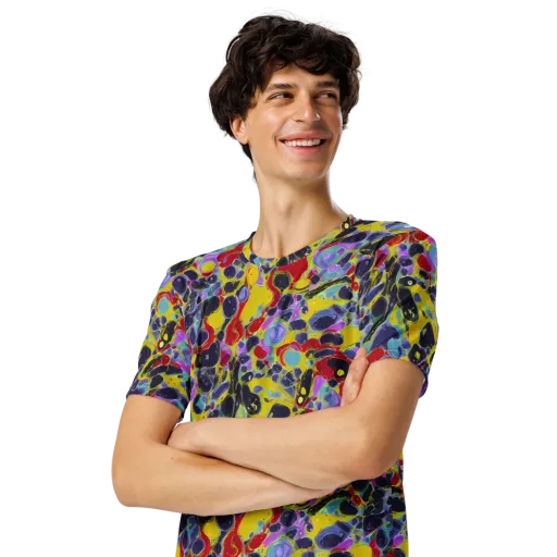 Acid Jewelbox on a Men's Crew Neck T-Shirt